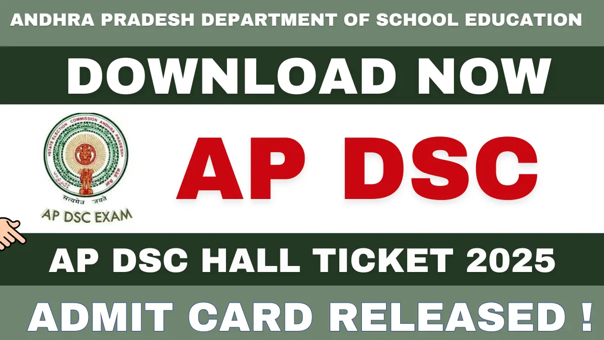 AP DSC Admit Card 2025